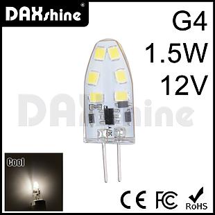 DAXSHINE 12LED G4 1.5W DC12 Cool White 6000-6500K 140-180lm    